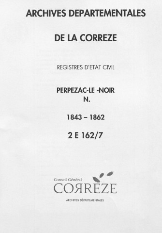 Naissances (1843-1862)