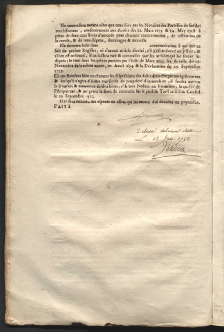 19 janvier 1752-13 août 1752