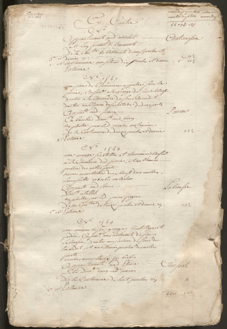 État général des fonds.