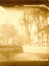 Kiosque et chevet de la cathédrale, pont Choisinet, place Saint-Julien et quai Baluze.