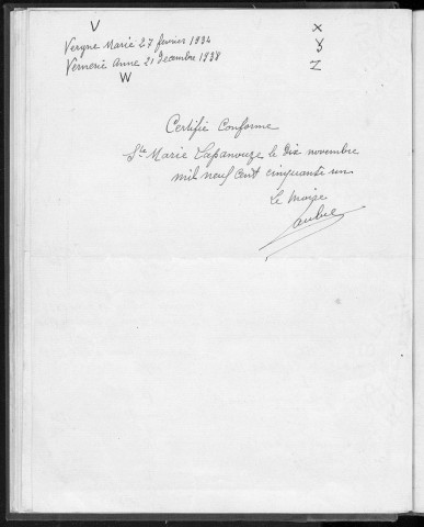 Tables décennales des décès (1933-1942)