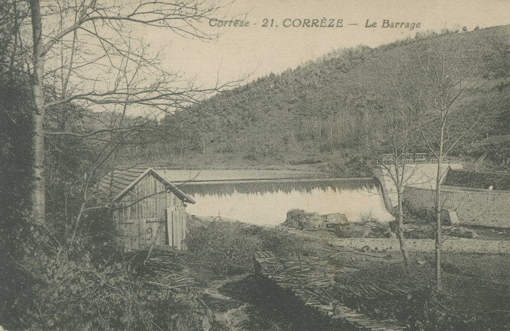Corrèze : "Corrèze - 21. Corrèze - Le barrage".