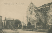 Sornac : "Sornac (Corrèze) - Place de l'église".