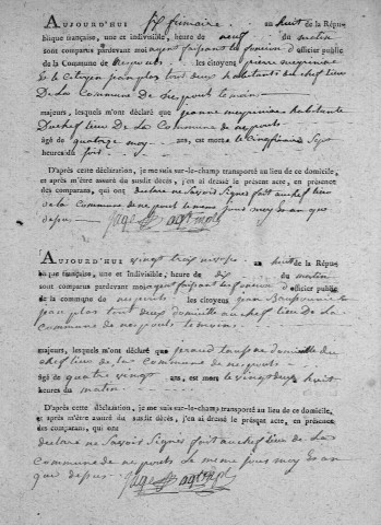 Décès (1800-1842)