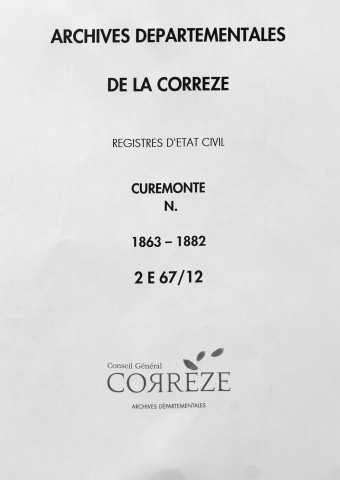 Naissances (1863-1882)