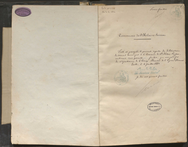 Délibérations du conseil municipal. 30 juillet 1882-26 mars 1893