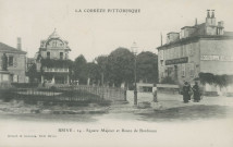 Brive-la-Gaillarde : "La Corrèze pittoresque - Brive - 24 - Square Majour et route de Bordeaux".