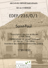 Transcription des lois et décrets (1789-1806). Délibérations du conseil municipal (11 février 1790-1806). Inventaire des archives communales (1830)