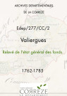 Relevé de l'Etat général des fonds.
