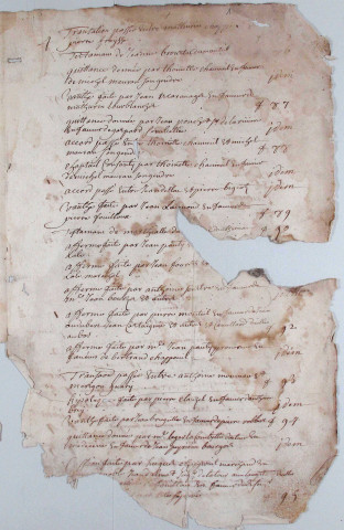Répertoire chronologique : 1701-1738