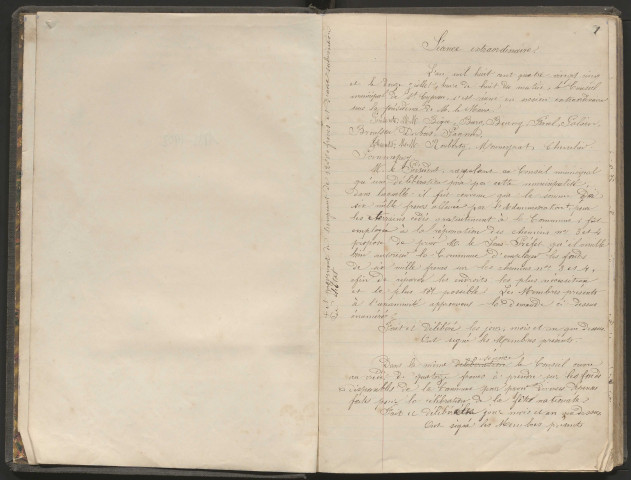 Délibérations du conseil municipal. 12 juillet 1885-21 août 1902