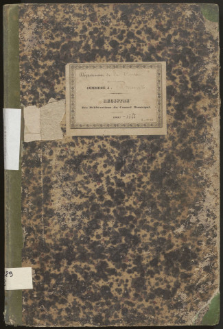 Délibérations du conseil municipal. 10 juin 1855-08 octobre 1865