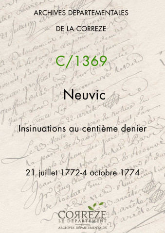 21 juillet 1772-4 octobre 1774