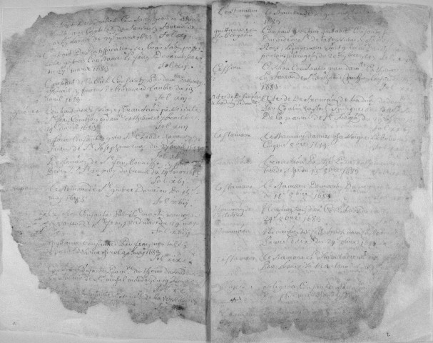 Répertoire chronologique : 1683-1730