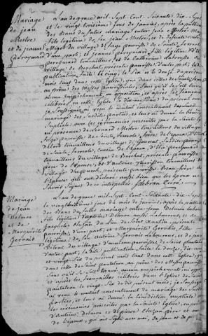 Baptêmes, mariages (1777-1792)