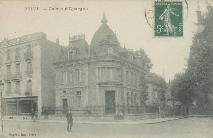Brive-la-Gaillarde : "Brive - Caisse d'épargne".