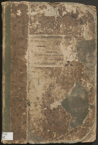Délibérations du conseil municipal. 06 mars 1853-22 juillet 1872