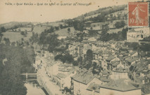 Tulle : "Tulle. - Quai Baluze - Quai de Lyon et quartier de l'Alverge".