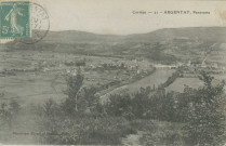 Argentat : "Corrèze - 21 - Argentat, Panorama".
