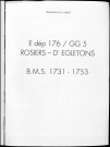 Baptêmes, mariages, sépultures (1731-1753)