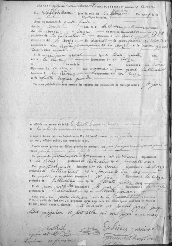 Mariages an IX - 1831 (1801-1831)