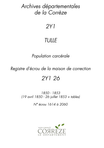 19 avril 1850 - 26 juillet 1853