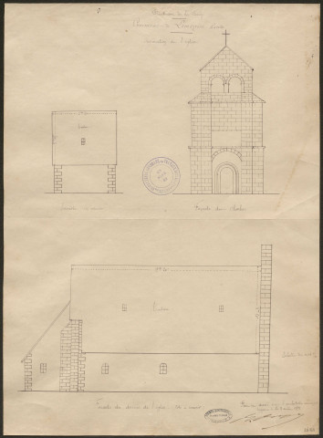 Eglise. Presbytère.