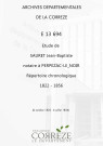 Répertoire chronologique : 6 octobre 1822-6 juillet 1856