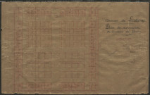 Plan de distribution des concessions du cimetière du bourg.