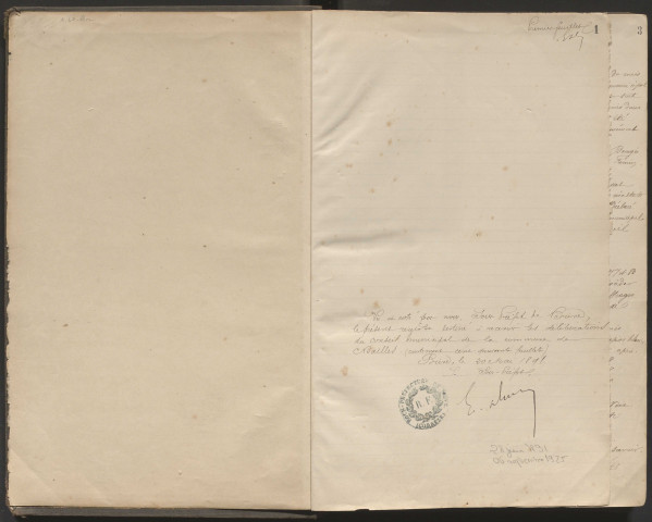 Délibérations du conseil municipal. 28 juin 1891-6 septembre 1925