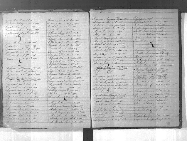 Tables décennales des décès (1893-1902)