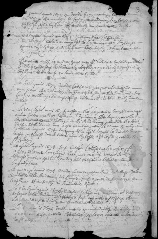 Baptêmes, mariages, sépultures (1670-1703)