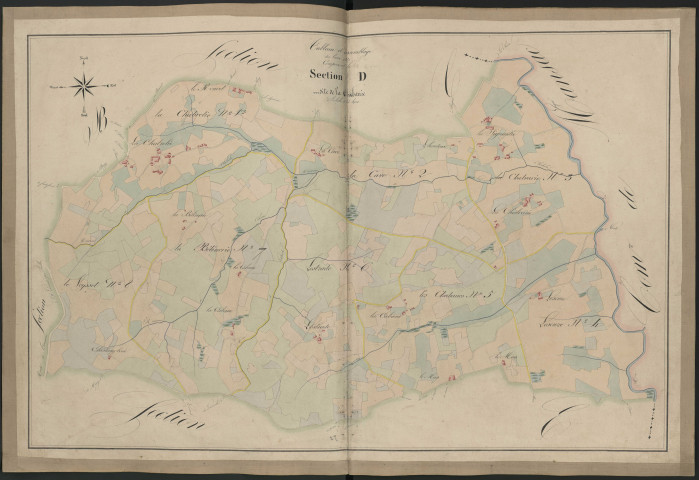 Tableau d'assemblage de la section D de la Chalvarie