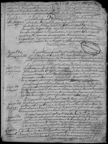 Baptêmes, mariages, sépultures (1733-1772)