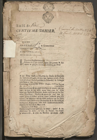 20 mai 1754-17 mars 1755