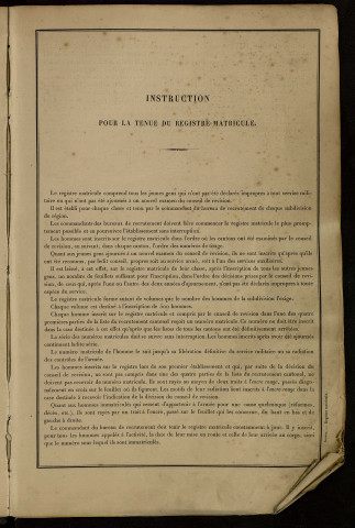 Classe 1889 : matricules 1001 à 1500.