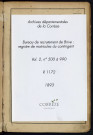Classe 1893 : matricules 500 à 990.