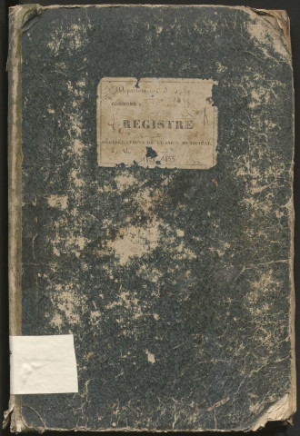 Délibérations du conseil municipal. 20 mai 1838-13 avril 1855