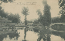 Tulle : "28. - Tulle. - La Corrèze à Lamarque. Le pont des soldats (derrière la Botte).".
