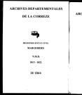Naissances, mariages, décès (1813-1822)