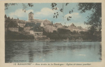 Argentat : "13. Argentat - Rive droite de la Dordogne - Eglise et vieux quartier".