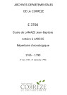 Répertoire chronologique : 7 mars 1765-31 décembre 1790