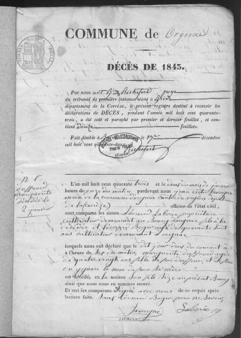 Décès (1843-1862)