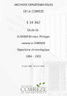 Répertoire chronologique : 4 août 1884-30 avril 1903