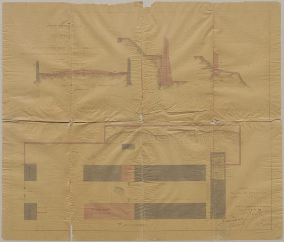 Abattoir : construction, 1846-1873 ; réparations, 1881-1929.