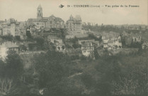 Uzerche : "26 - Uzerche (Corrèze) - Vue prise de la Pomme".