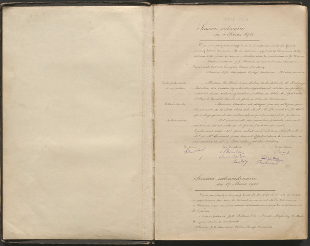 Délibérations du conseil municipal. 04 février 1928-02 août 1950