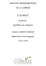Répertoire chronologique (1771-1792); table des testaments (1771-1792)