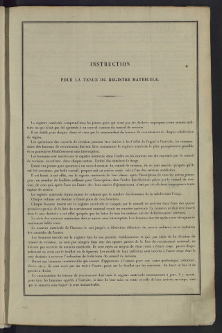 Classe 1883 : matricules 501 à 1000.