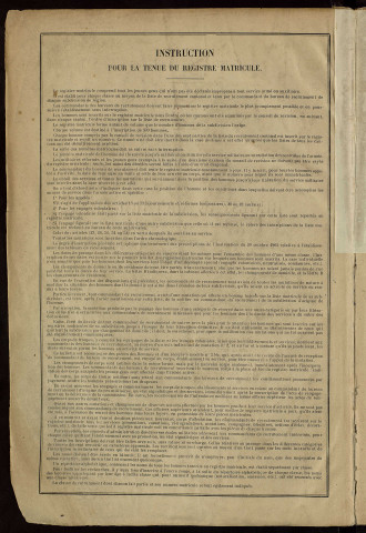 Classe 1909 : matricules 1001 à 1500.